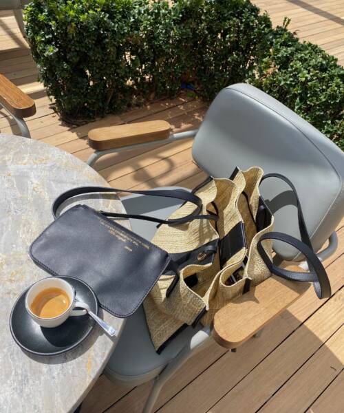 Hobo Double Raffia Bag