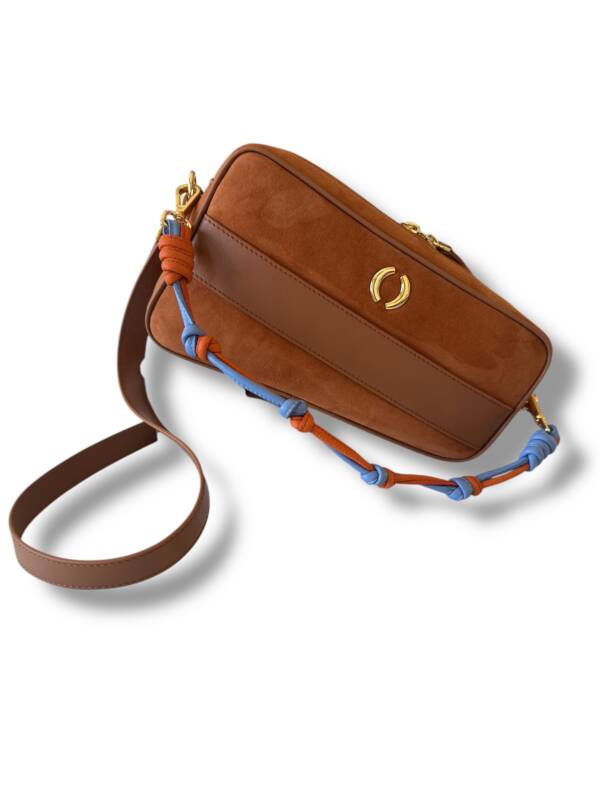 Knot Strap Charm Orange/Blu
