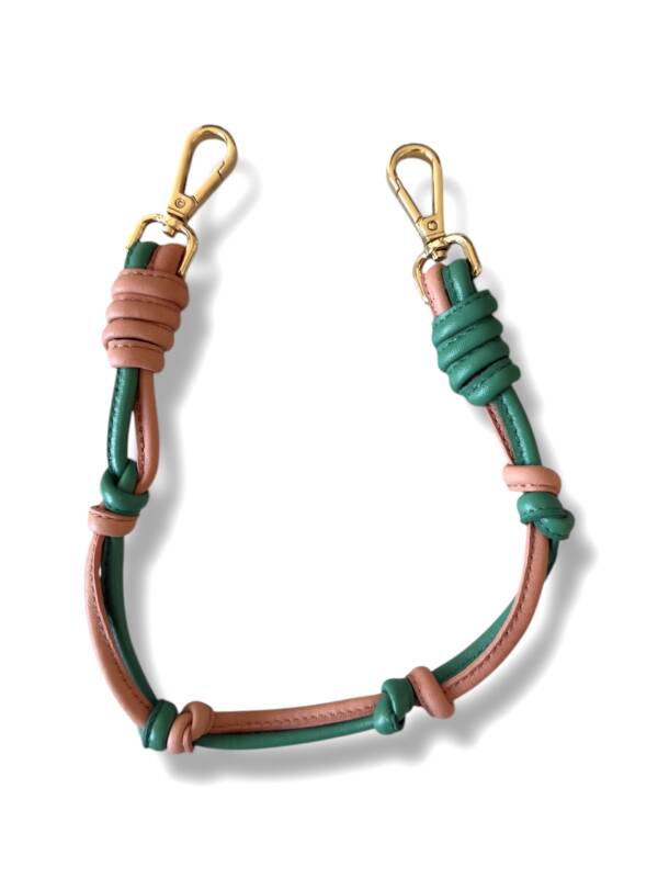Knot Strap Charm Pink/Green - Image 2