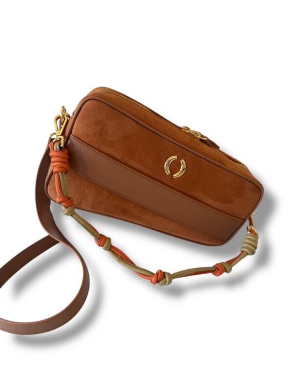 Knot Strap Charm Orange/Beige