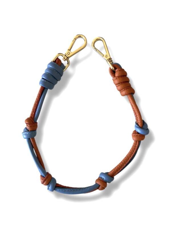 Knot Strap Charm Orange/Blu - Image 2