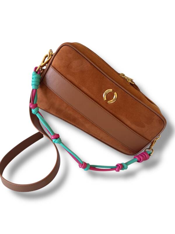 Knot Strap Charm Purple/Green