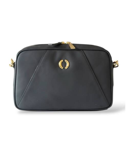 TRIO Black Shoulder / Clutch Bag