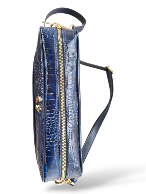 GEO Blu Croc Shoulder / Clutch Bag - Image 5