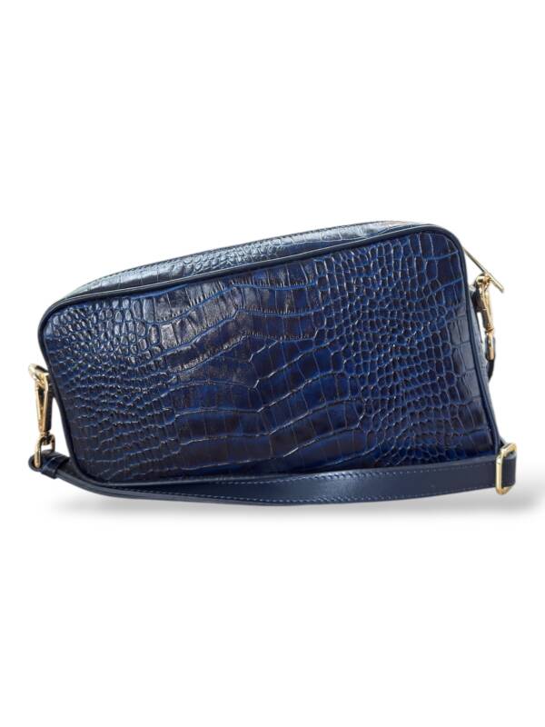 GEO Blu Croc Shoulder / Clutch Bag - Image 3