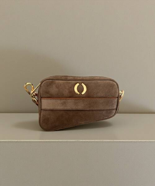 (Geo) Mini Suede Ash Brown